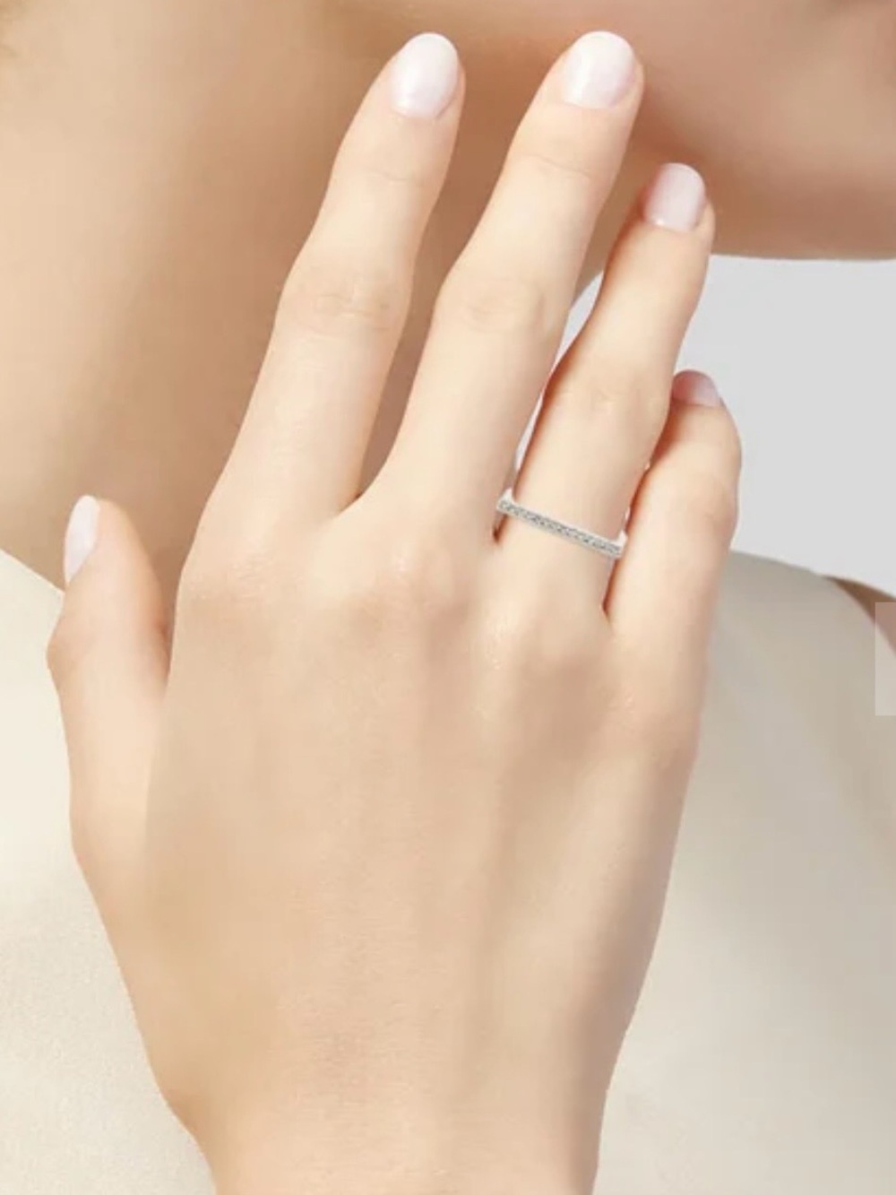 Adina Reyter Diamond Pave bar ring - Picture 3 of 10